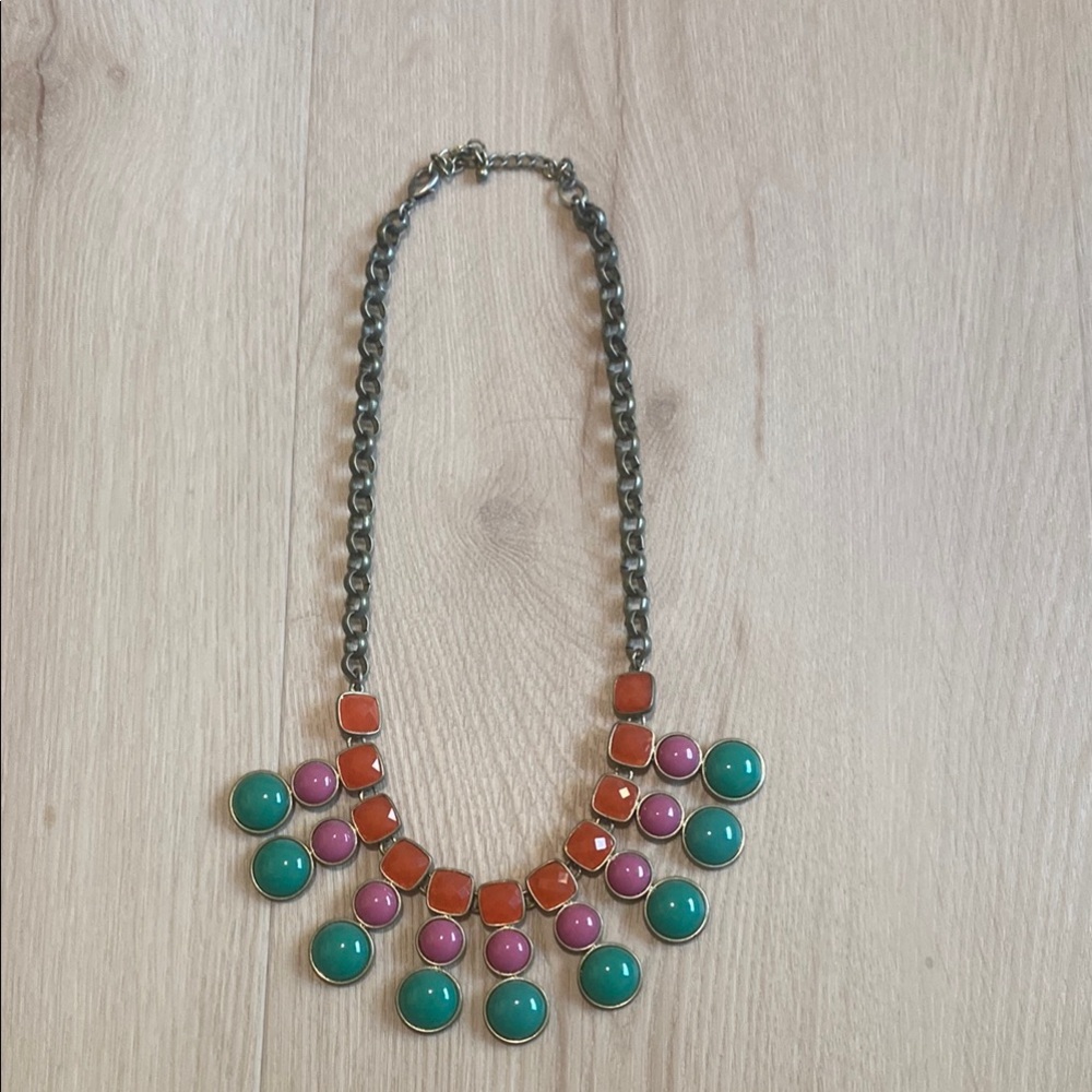 Colorful Statement Necklace - Picture 2 of 2
